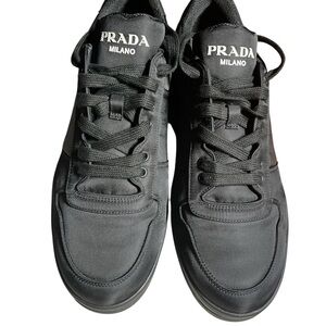 Prada Calzature Uomo Nylon Nero Shoes